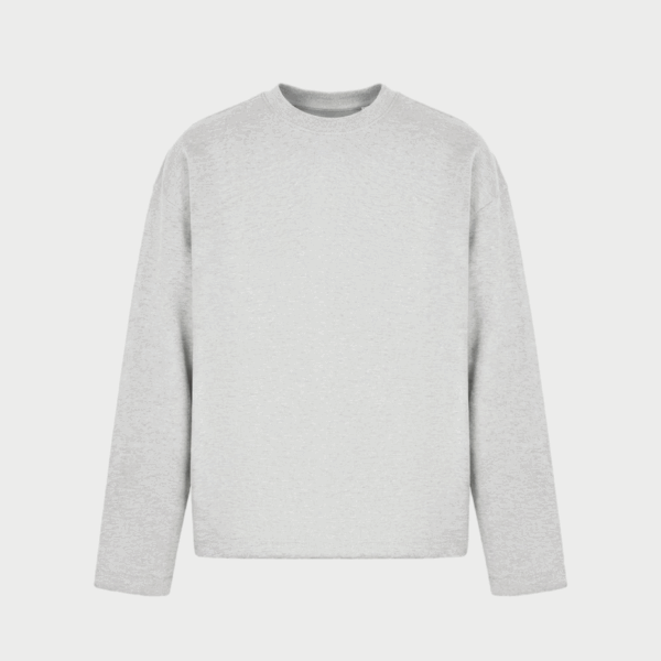 ORGANIC OPEN CUFF LONGSLEEVE ASH GREY