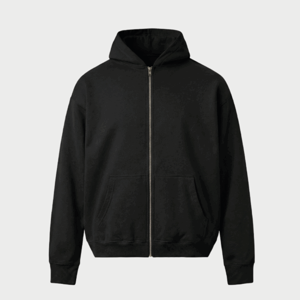 ORGANIC ZIPPER BLACK SILVER