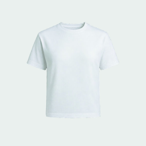 ESSENTIAL CROPPED T-SHIRT WHITE